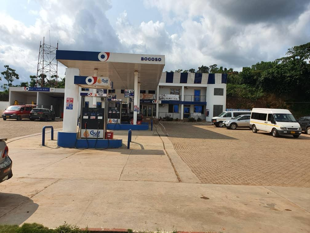 Completed Gulf Energy station in Bogoso